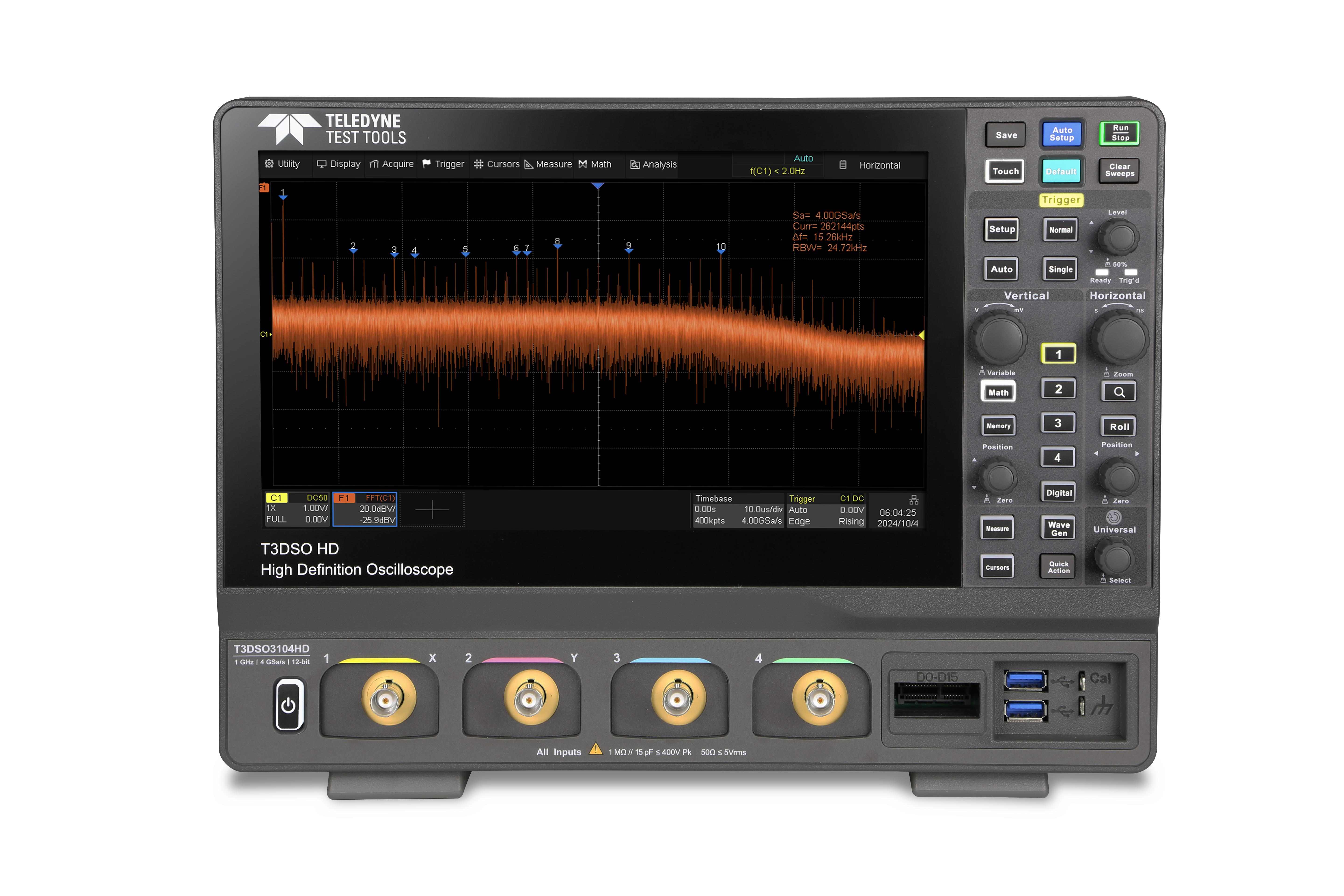 Teledyne Test Tools T3DSO3034HD - 350 MHz, 4 Kanal, 12-Bit Teledyne Test Tools T3DSO3034HD - 350 MHz, 4 Kanal, 12-Bit