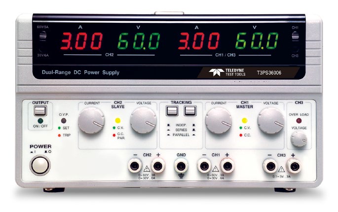 Teledyne Test Tools - Netzgerät T3PS36006, 375W, 120V/ 12A, 3 Kanal Teledyne Test Tools - Netzgerät T3PS36006, 375W, 120V/ 12A, 3 Kanal