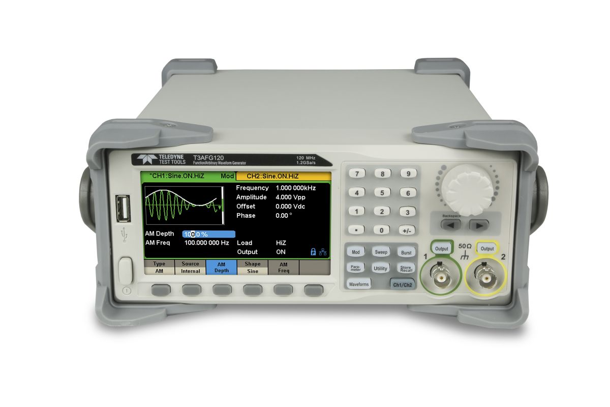 Teledyne Test Tools - Arbiträrgenerator T3AFG120, 16 Bit, 120 MHz, 2-Kanal Teledyne Test Tools - Arbiträrgenerator T3AFG120, 16 Bit, 120 MHz, 2-Kanal