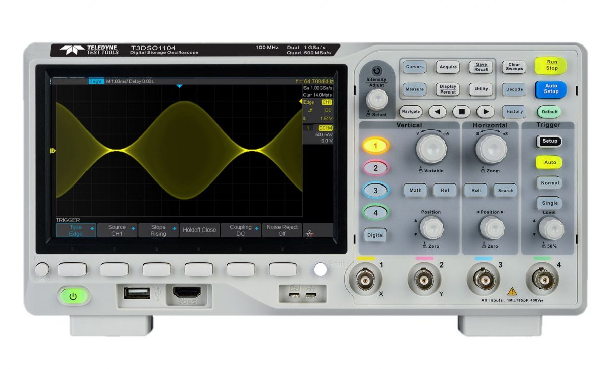 Teledyne Test Tools T3DSO1104 - 100MHz, 4 Kanal Teledyne Test Tools T3DSO1104 - 100MHz, 4 Kanal