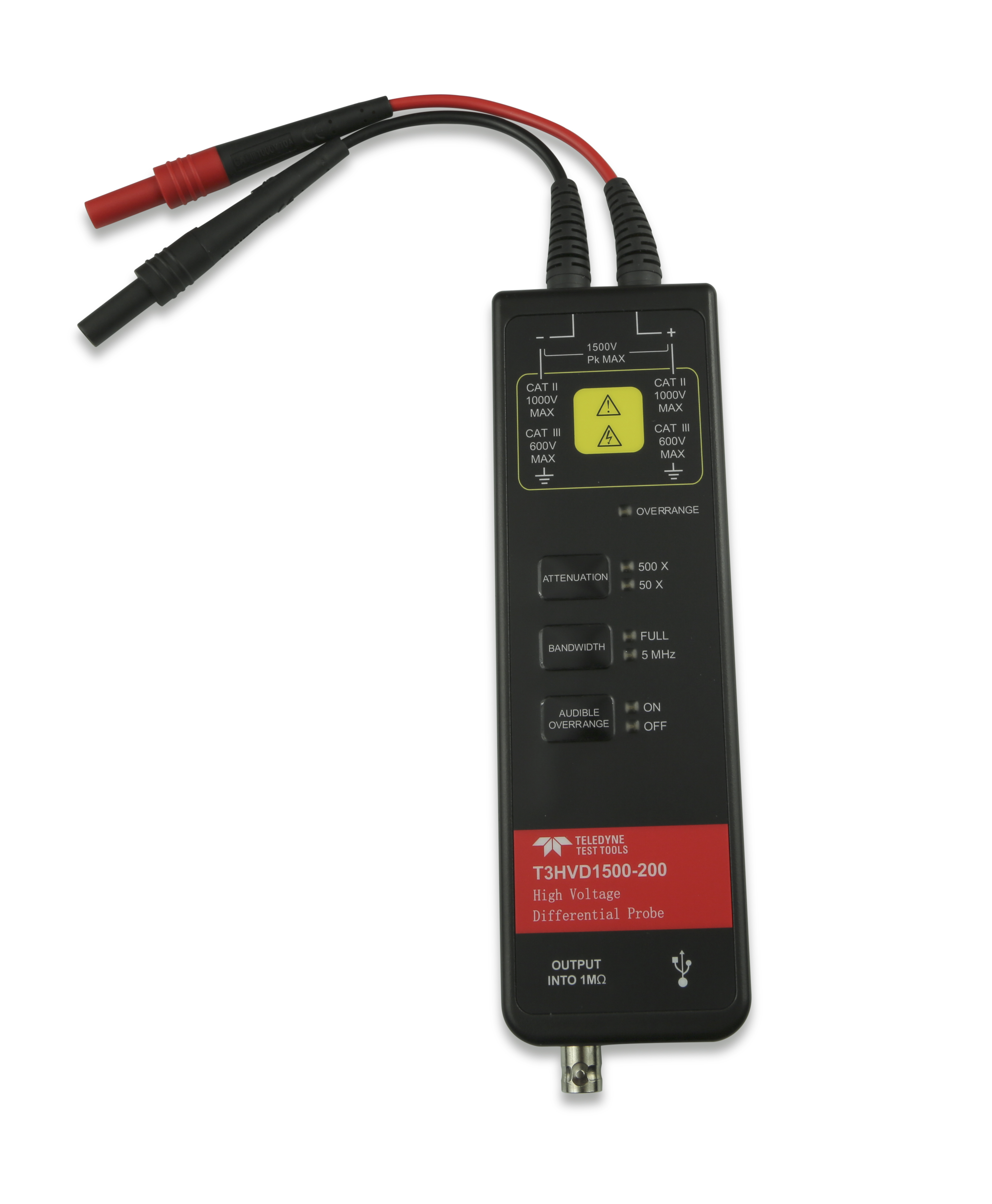 Teledyne Test Tools High Voltage Differenztastkopf T3HVD1500-200, 1500 V, 200 MHz Teledyne Test Tools High Voltage Differenztastkopf T3HVD1500-200, 1500 V, 200 MHz