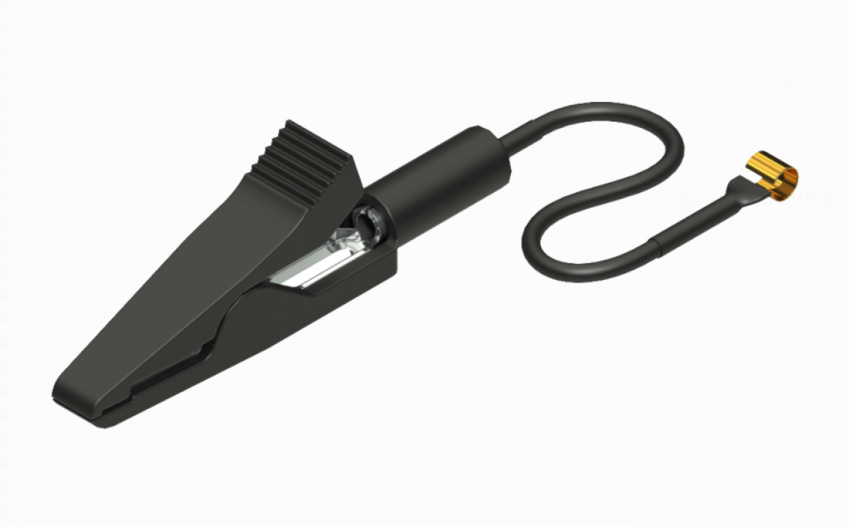 PMK Masseleitung Mini Krokoklemme für 2,5 mm Tastkopf 890-400-701 PMK Masseleitung Mini Krokoklemme für 2,5 mm Tastkopf 890-400-701