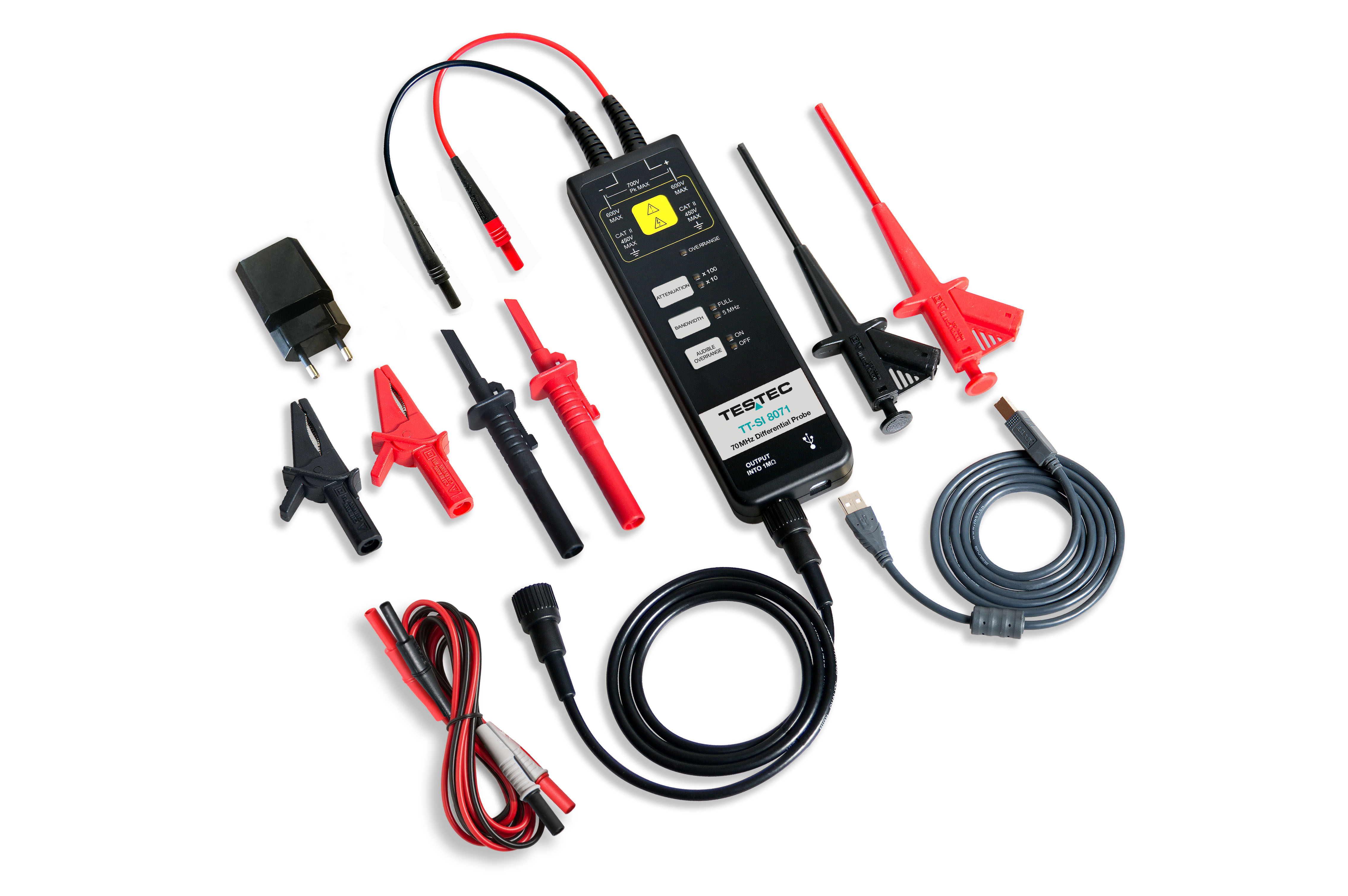 Testec Differenz-Tastkopf TT-SI 8010A, ±7.000 V, 70 MHz Testec Differenz-Tastkopf TT-SI 8010A, ±7.000 V, 70 MHz